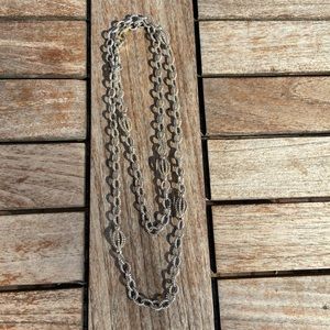 LAGOS Sterling silver and 18k long necklace